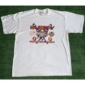 2000 Nike Yankees Vs Mets Subway Series T Shirt